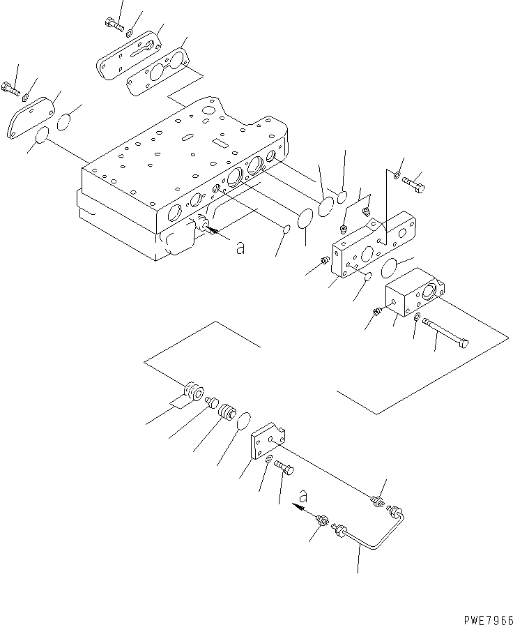 Wheel Loaders Komatsu / WA700-3 S/N 50001-UP(wa700-3r) / TRANSMISSION CONTROL VALVE (2/4)(150160 : F4320-52A0)