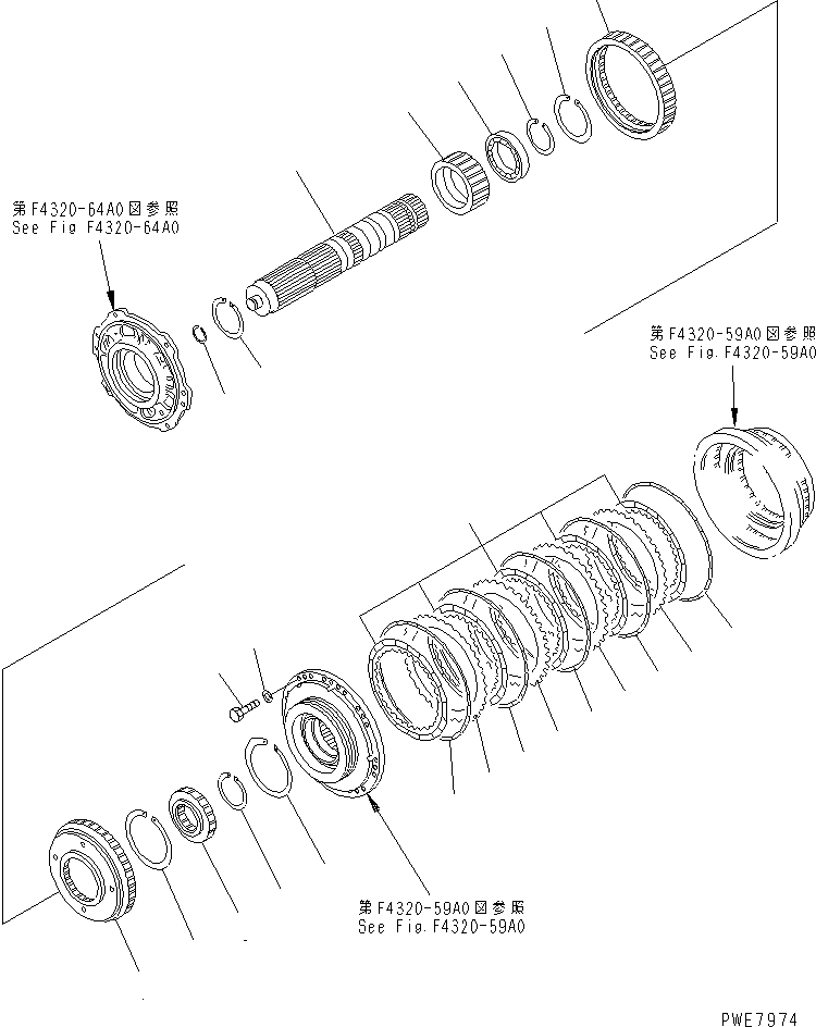 Wheel Loaders Komatsu / WA700-3 S/N 50001-UP(wa700-3r) / TRANSMISSION CARRIER(150250 : F4320-60A0)