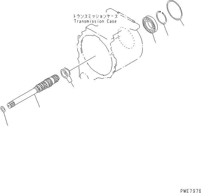 Wheel Loaders Komatsu / WA700-3 S/N 50001-UP(wa700-3r) / TRANSMISSION INPUT SHAFT(150270 : F4320-62A0)