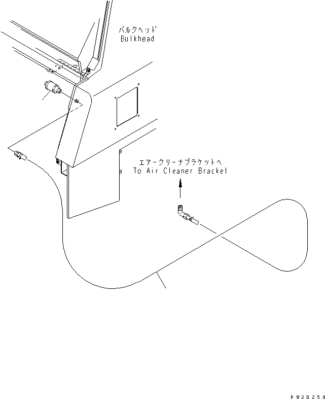 Wheel Loaders Komatsu / WA700-3 S/N 50001-UP(wa700-3r) / BULKHEAD (INDICATOR)(#51001-)(270110 : M4102-06A0)