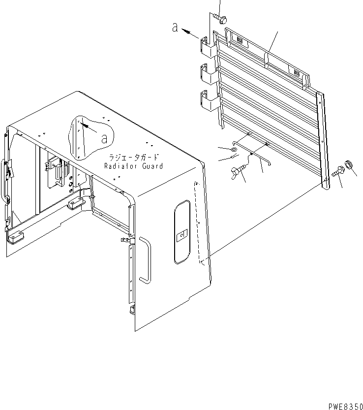 Wheel Loaders Komatsu / WA700-3 S/N 50001-UP(wa700-3r) / HOOD (RADIATOR GRILLE)(#50001-51000)(270200 : M4110-07A0)