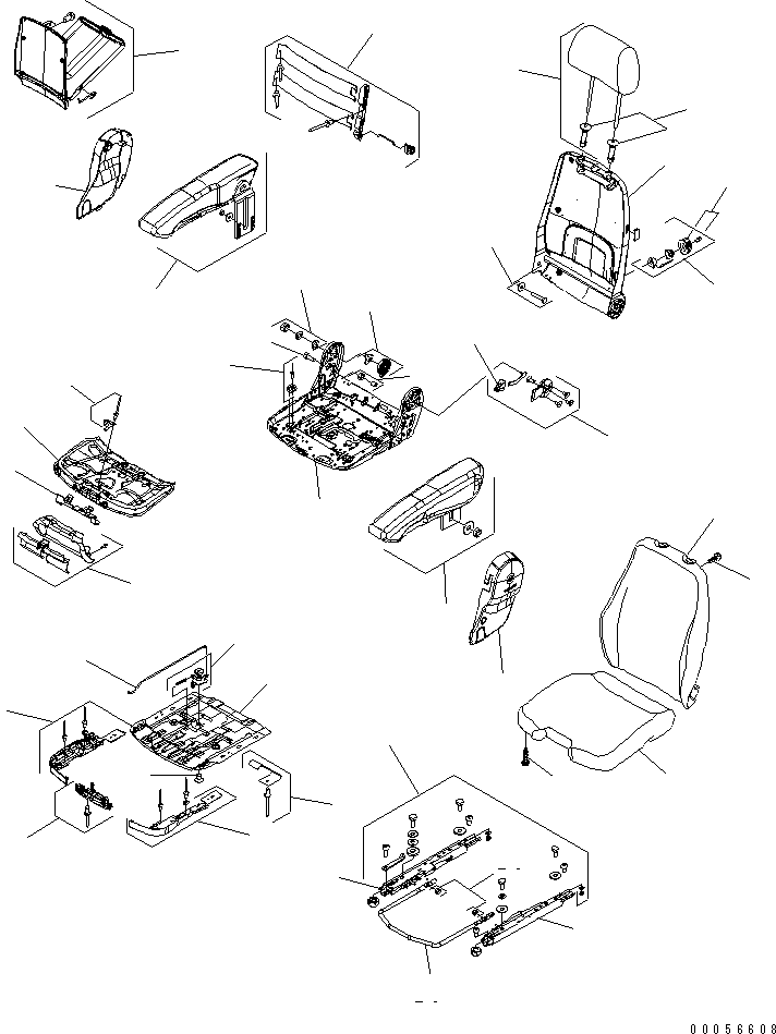 Wheel Loaders Komatsu / WA700-3 S/N 50001-UP (KA Spec.)(wa700-4c) / OPERATOR