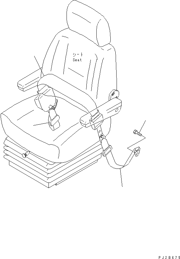 Wheel Loaders Komatsu / WA700-3 S/N 50001-UP (KA Spec.)(wa700-4c) / SEAT BELT (78MM ROLL)(#50001-51074)(240070 : K0160-01A1)