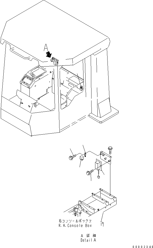 Wheel Loaders Komatsu / WA700-3 S/N 50001-UP (KA Spec.)(wa700-4c) / FLOOR (STEP LIGHT RELATED PARTS)(#51001-51074)(240860 : K4010-02A0)