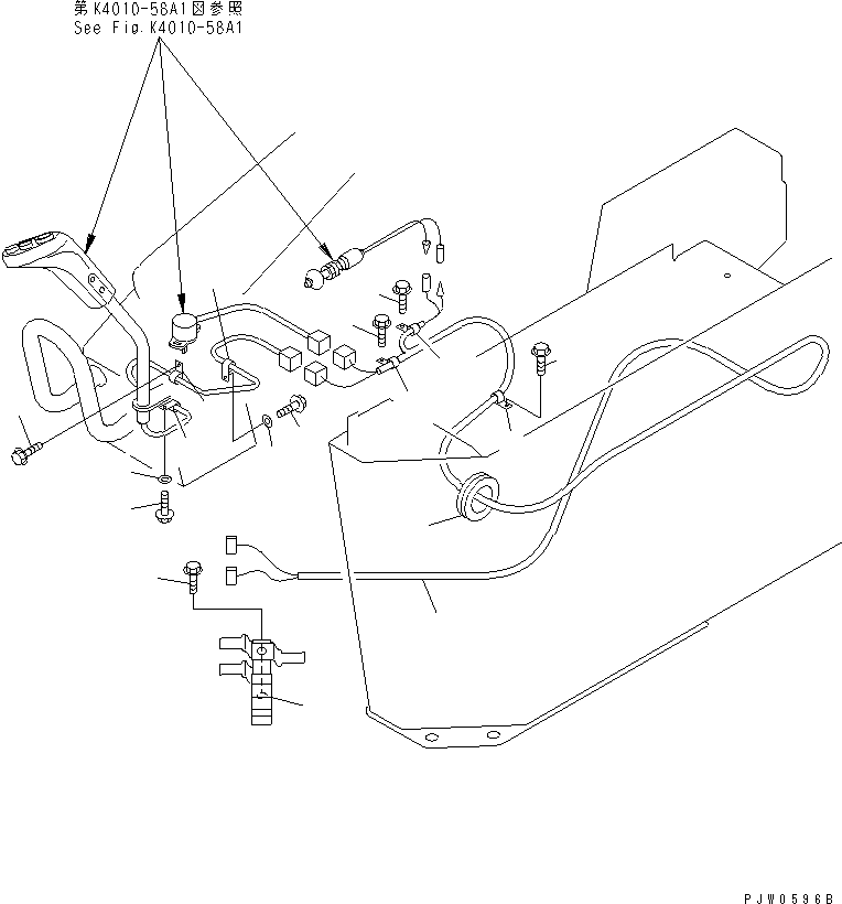 Wheel Loaders Komatsu / WA700-3 S/N 50001-UP (KA Spec.)(wa700-4c) / FLOOR (CONSOLE BOX HARNESS) (WITH ADVANCED JOY STICK STEERING)(#51001-51074)(241260 : K4010-24A1)