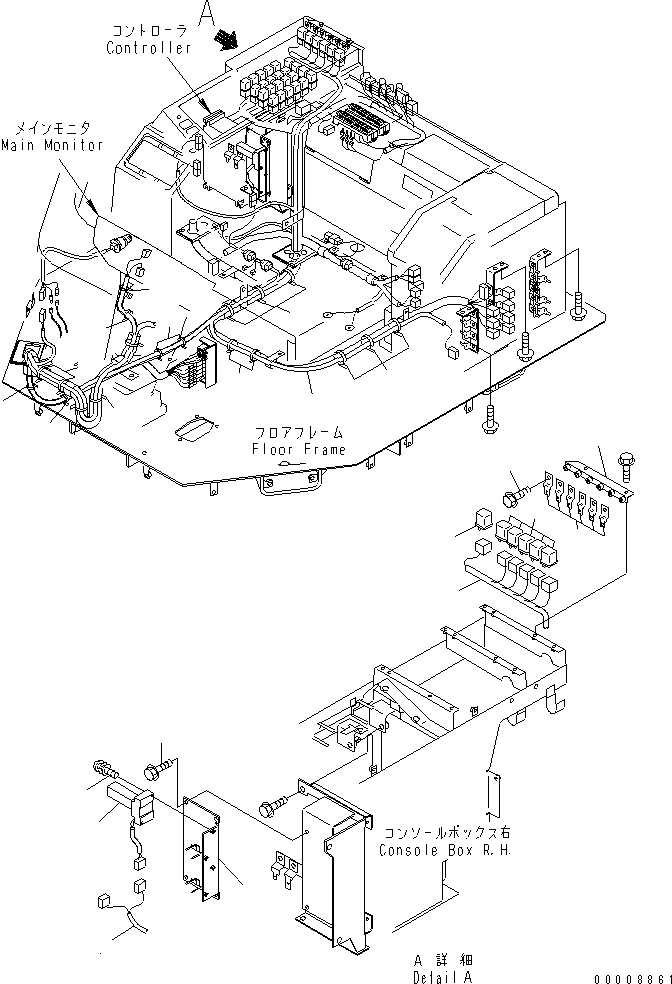 Wheel Loaders Komatsu / WA700-3 S/N 50001-UP (KA Spec.)(wa700-4c) / FLOOR (ADDITIONAL HARNESS)(#51075-)(241300 : K4010-26D0)