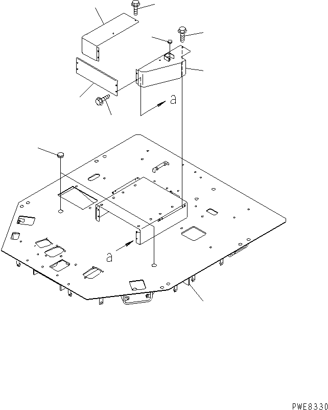 Wheel Loaders Komatsu / WA700-3 S/N 50001-UP (KA Spec.)(wa700-4c) / FLOOR (FLOOR FRAME) (WITH AUTO GREASE)(#51001-51074)(241360 : K4010-31B0)