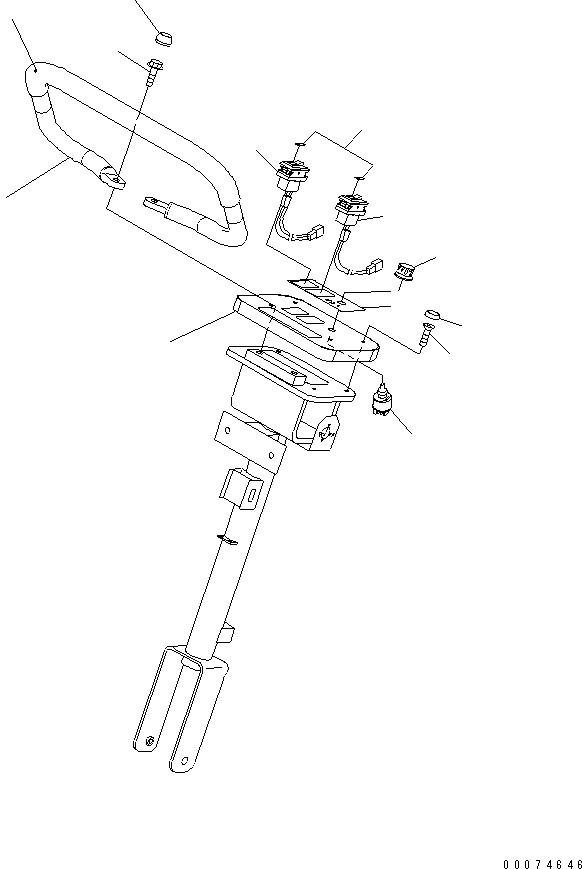 Wheel Loaders Komatsu / WA700-3 S/N 50001-UP (KA Spec.)(wa700-4c) / FLOOR (COLUMN GRIP AND SWITCH)(#51075-)(241400 : K4010-32D0)