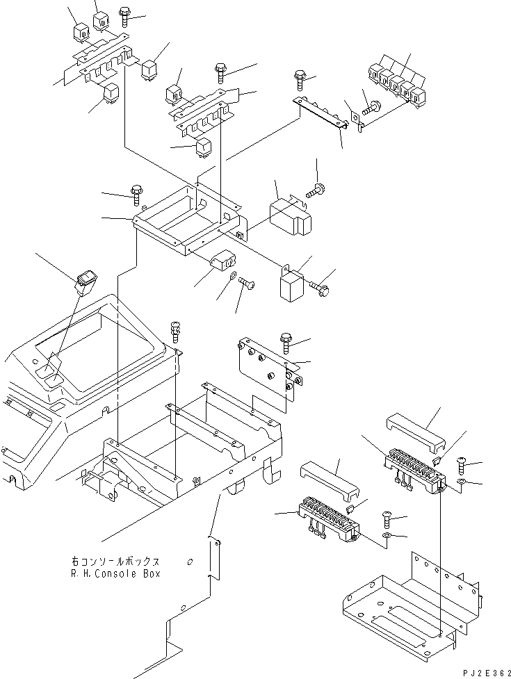 Wheel Loaders Komatsu / WA700-3 S/N 50001-UP (KA Spec.)(wa700-4c) / FLOOR (RELAY AND FUSE) (WITH ADVANCED JOY STICK STEERING) (TBG SPEC.)(#51001-51016)(241590 : K4010-43C0)