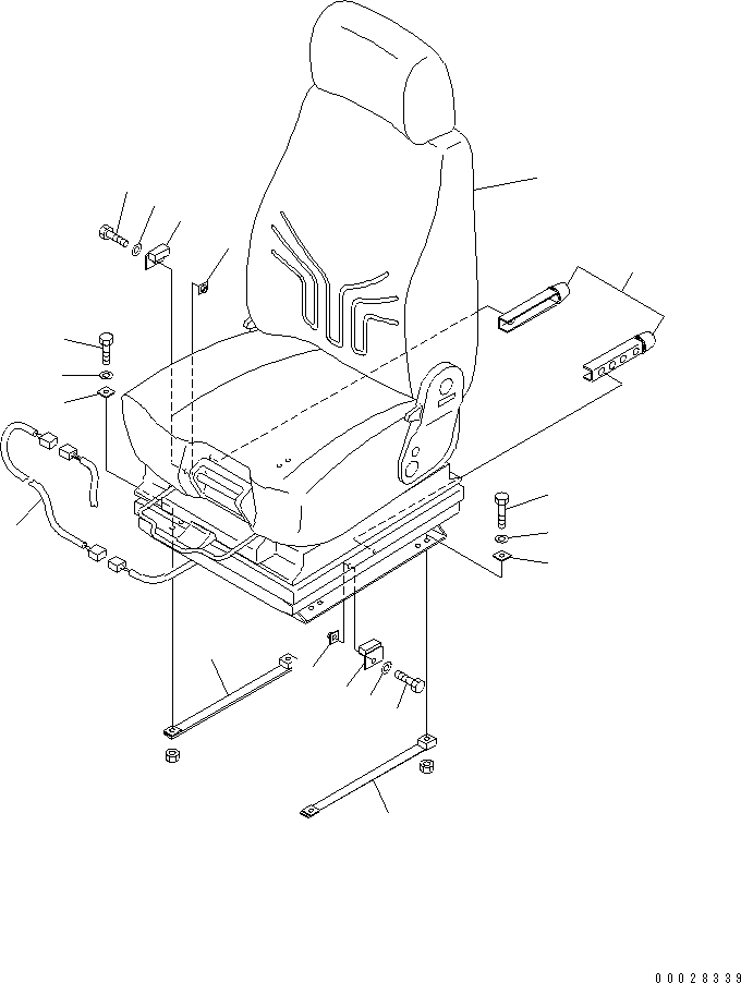 Wheel Loaders Komatsu / WA700-3 S/N 50001-UP (KA Spec.)(wa700-4c) / FLOOR (OPERATOR