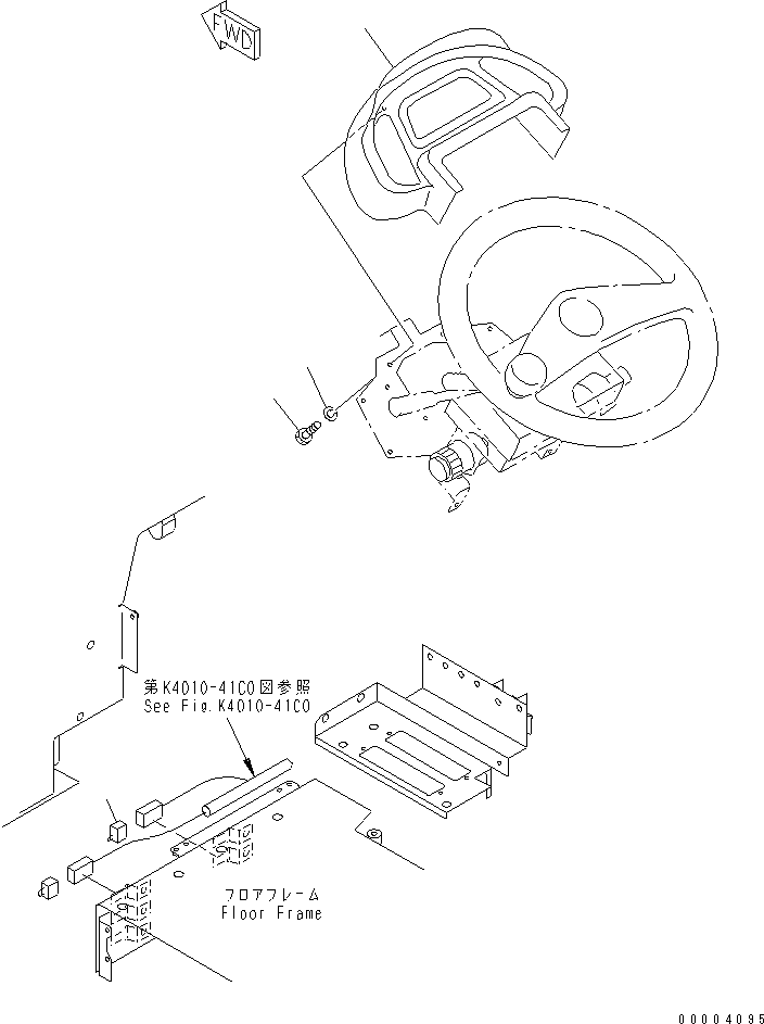 Wheel Loaders Komatsu / WA700-3 S/N 50001-UP (KA Spec.)(wa700-4c) / FLOOR (MAIN MONITOR) (WITH JOY STICK STEERING) (EXCEPT JAPAN)(#51001-51074)(241690 : K4010-48C0)