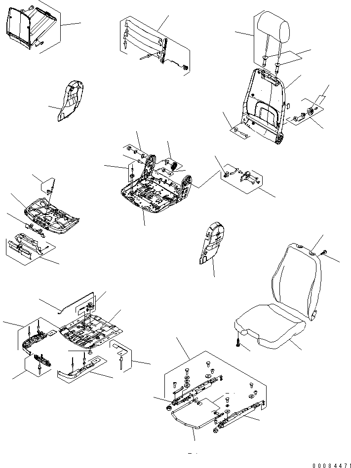 Wheel Loaders Komatsu / WA700-3 S/N 50001-UP (KA Spec.)(wa700-4c) / FLOOR (OPERATOR