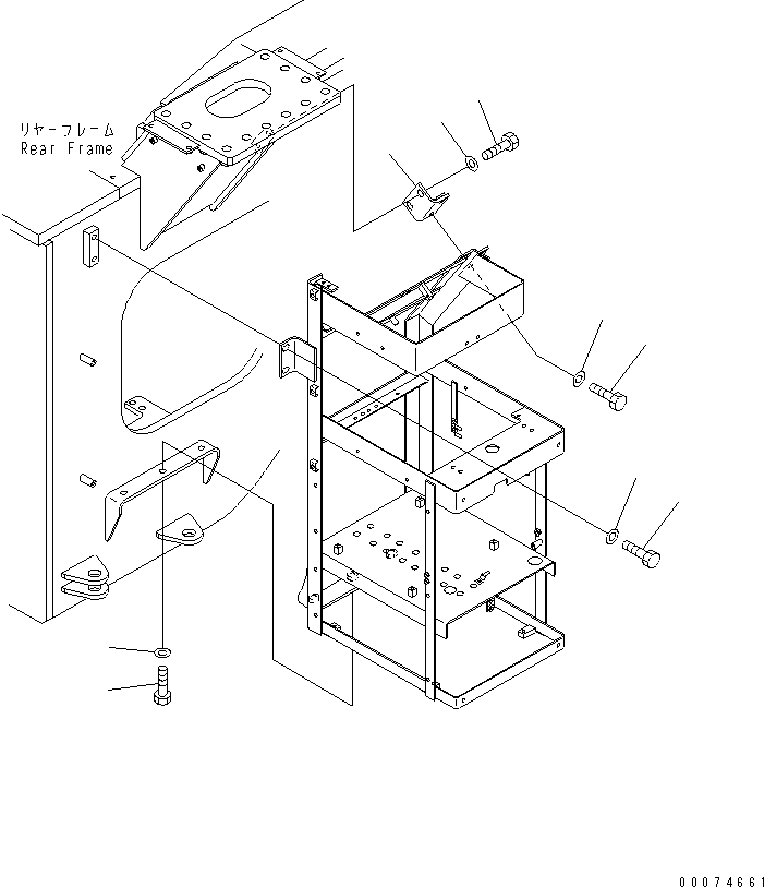 Wheel Loaders Komatsu / WA700-3 S/N 50001-UP (KA Spec.)(wa700-4c) / BRAKE CONTROL (BOX MOUNTING PARTS)(#51075-)(242110 : K4460-01B0)