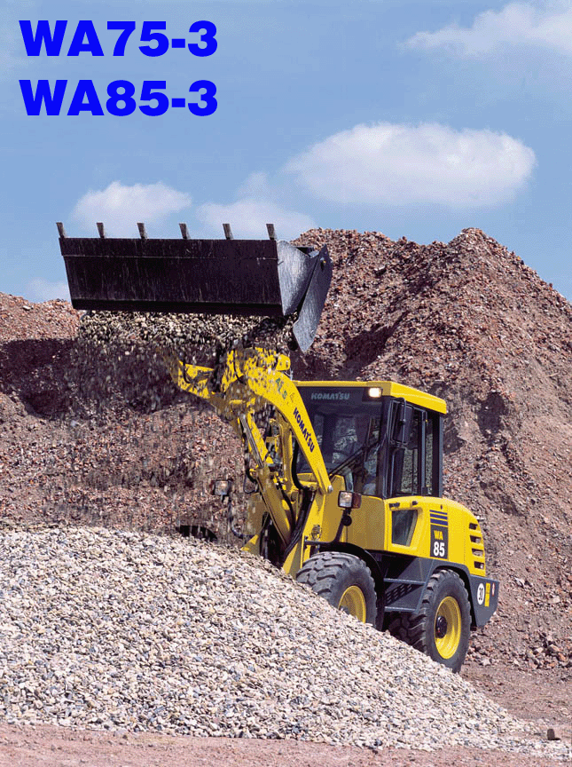 Wheel Loaders Komatsu / WA75-3 S/N HA950857-HA951433 / H21434 - Up; WA85-3 S/N HA960166-HA960218 / H20219 - Up(wa75_85b)