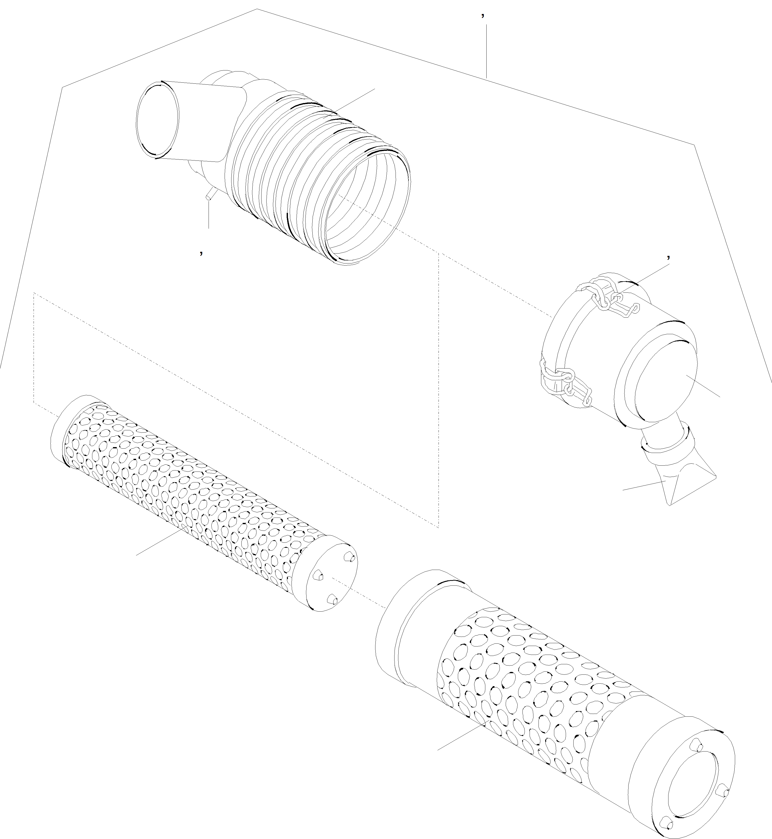 Wheel Loaders Komatsu / WA75-3 S/N HA950857-HA951433 / H21434 - Up; WA85-3 S/N HA960166-HA960218 / H20219 - Up(wa75_85b) / AIR CLEANER(01-54|b : GJ2K3531)