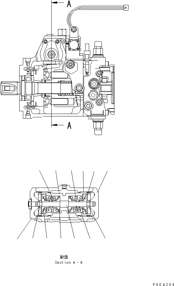 Wheel Loaders Komatsu / WA80-3 S/N 10001-UP (Cab Spec.)(wa80-3-c) / HST PUMP (INNER PARTS ? 6/7)(#10001-12019)(150110 : F2430-06A0)