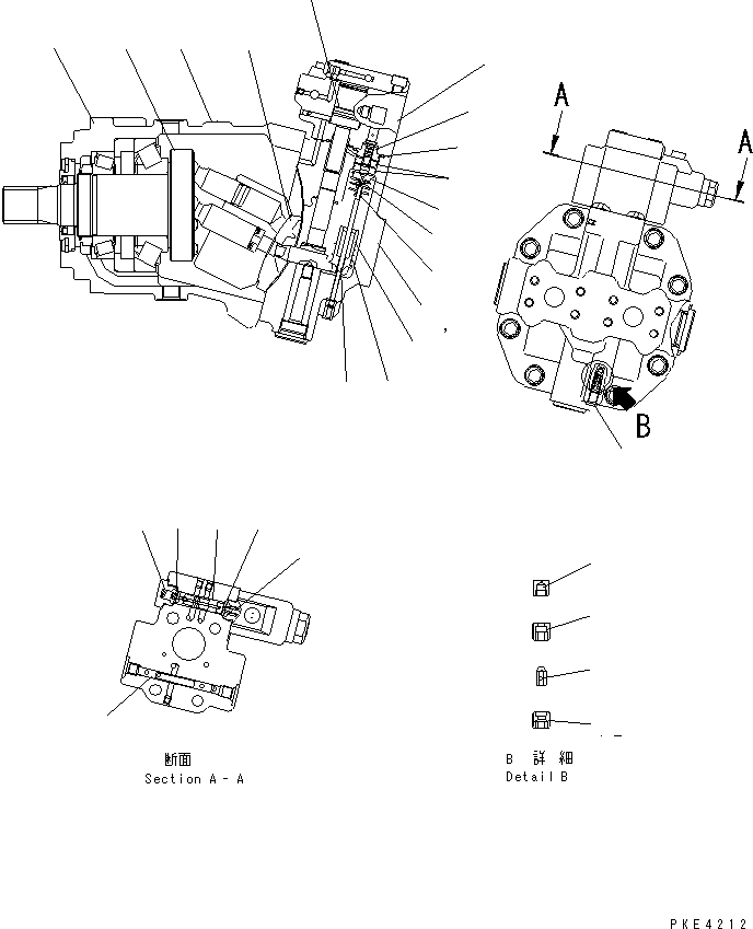Wheel Loaders Komatsu / WA80-3 S/N 10001-UP (Cab Spec.)(wa80-3-c) / HST MOTOR (INNER PARTS ? 2/2)(150150 : F2430-10A0)