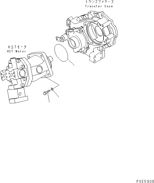 Wheel Loaders Komatsu / WA80-3 S/N 10001-UP (Cab Spec.)(wa80-3-c) / HST MOTOR (HST MOTOR MOUNTING PARTS)(150160 : F2430-11A0)