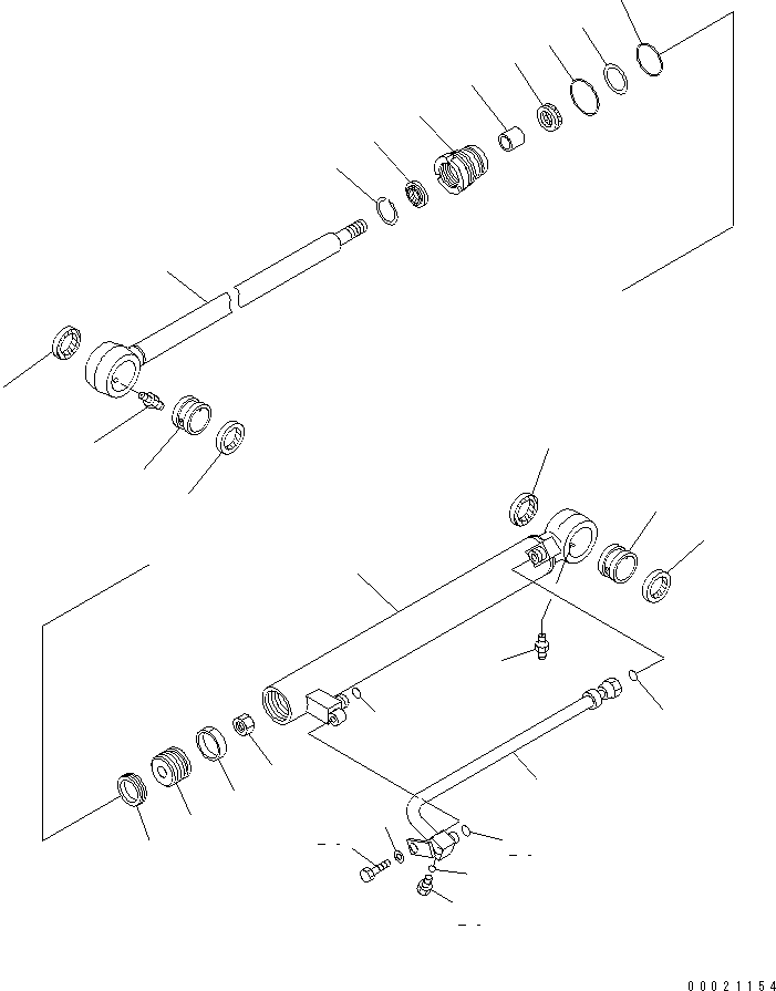 Wheel Loaders Komatsu / WA80-3 S/N 10001-UP (Canopy Spec.)(wa80-30c) / STEERING CYLINDER(#12001-)(420120 : Y1622-01A0A)