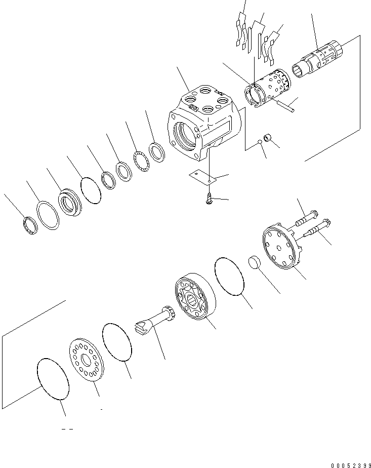Wheel Loaders Komatsu / WA80-3 S/N 10001-UP (Canopy Spec.)(wa80-30c) / ORBITROL VALVE (INNER PARTS)(#11258-)(420150 : Y1680-01A0A)