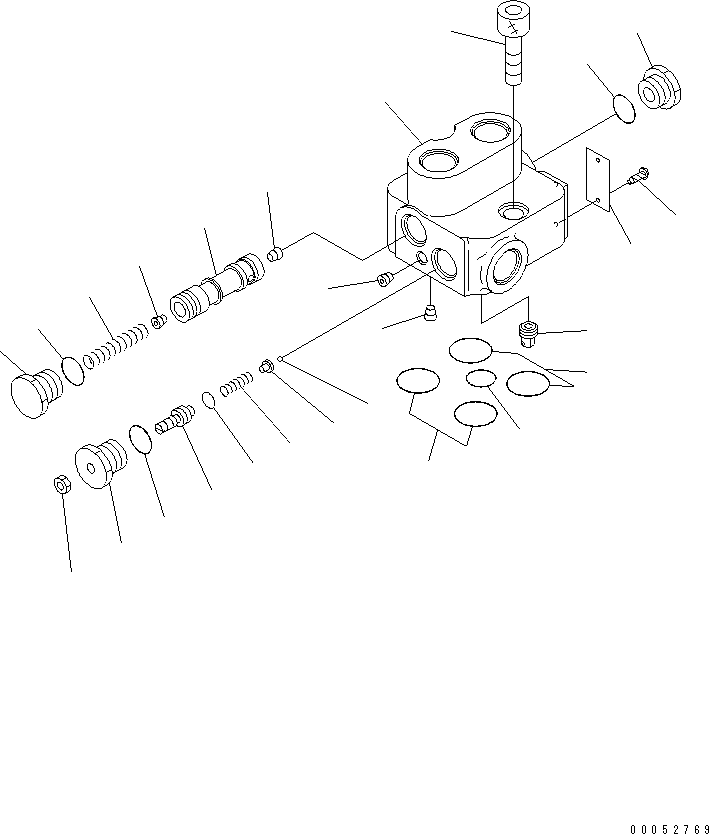 Wheel Loaders Komatsu / WA80-3 S/N 10001-UP (Canopy Spec.)(wa80-30c) / PRIORITY VALVE (INNER PARTS)(420160 : Y1681-01A0)