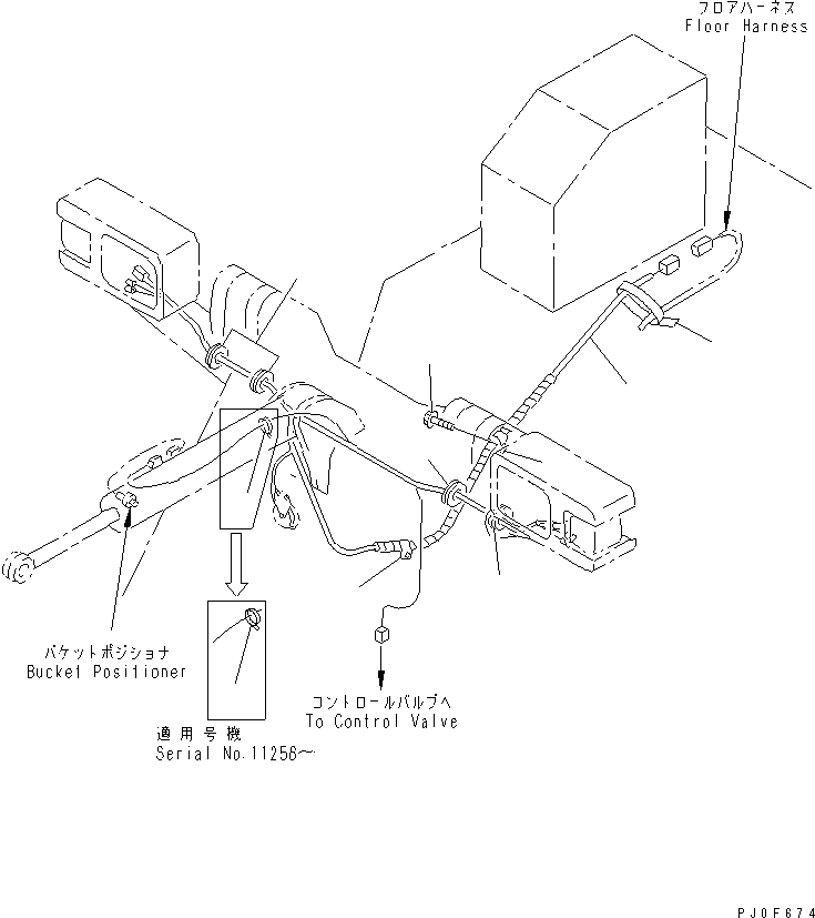 Wheel Loaders Komatsu / WA80-3-CN S/N 10001-UP(wa80-32r) / WIRING HARNESS (FRONT FRAME LINE)(#10001-12000)(120050 : E0200-01A0)
