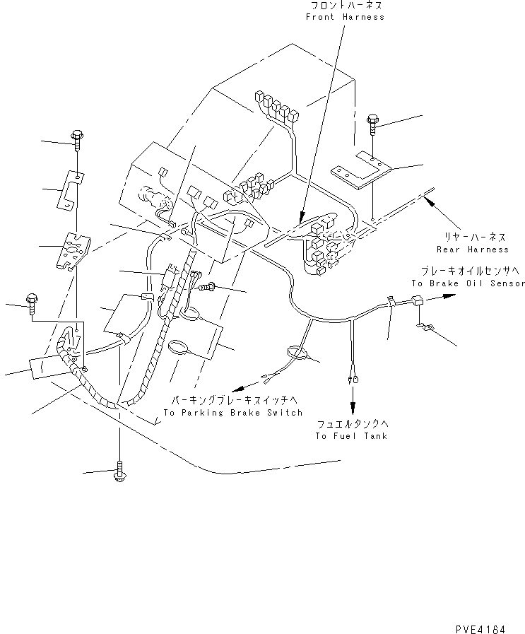 Wheel Loaders Komatsu / WA80-3-CN S/N 10001-UP(wa80-32r) / WIRING HARNESS (FLOOR LINE)(#10001-11257)(120070 : E0200-02A0)
