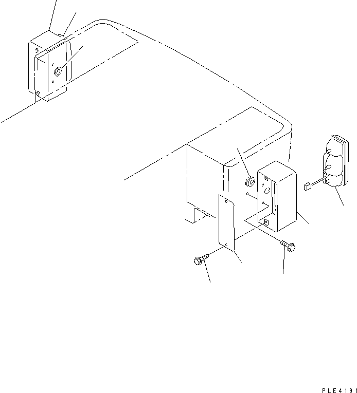 Wheel Loaders Komatsu / WA80-3-CN S/N 10001-UP(wa80-32r) / LIGHT AND MOUNTING (REAR COMBINATION LAMP)(120230 : E0300-02A0)
