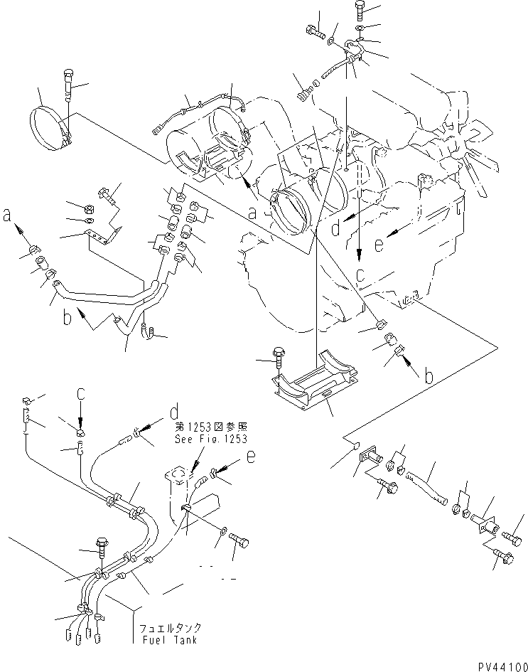 Wheel Loaders Komatsu / WA800-1-A S/N 10001-UP(wa800-2r) / ENGINE RERATED PARTS (1/2)(#10501-)(030020 : 1012)