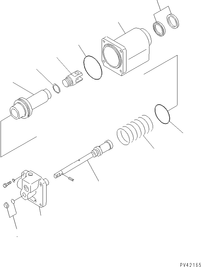 Wheel Loaders Komatsu / WA800-1-A S/N 10001-UP(wa800-2r) / SERVO CYLINDER(030110 : 1111)