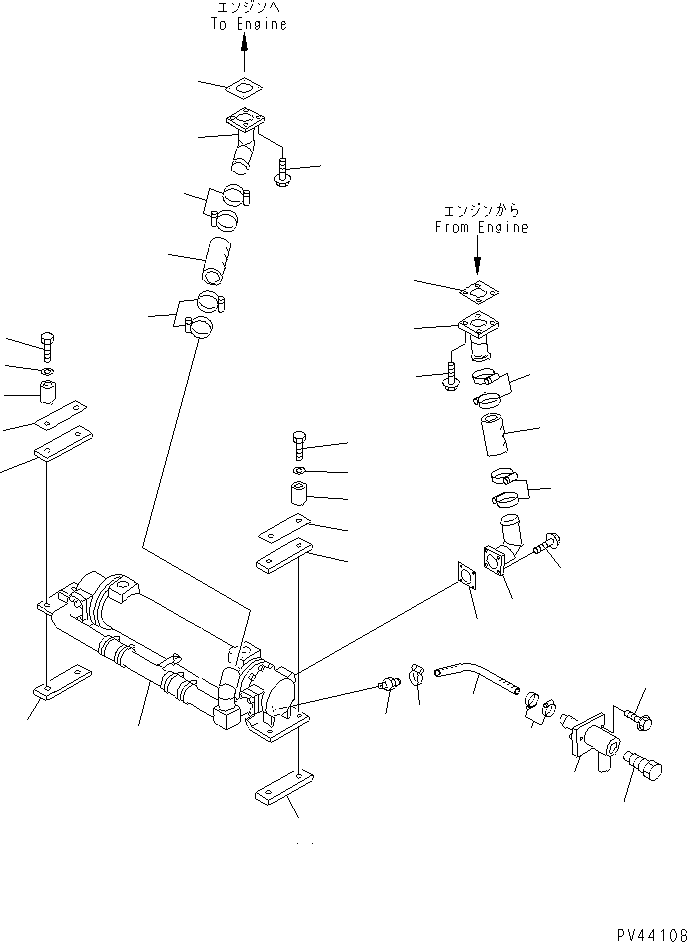 Wheel Loaders Komatsu / WA800-1-A S/N 10001-UP(wa800-2r) / TORQFLOW OIL COOLER PIPING(#10501-)(030210 : 1271A)