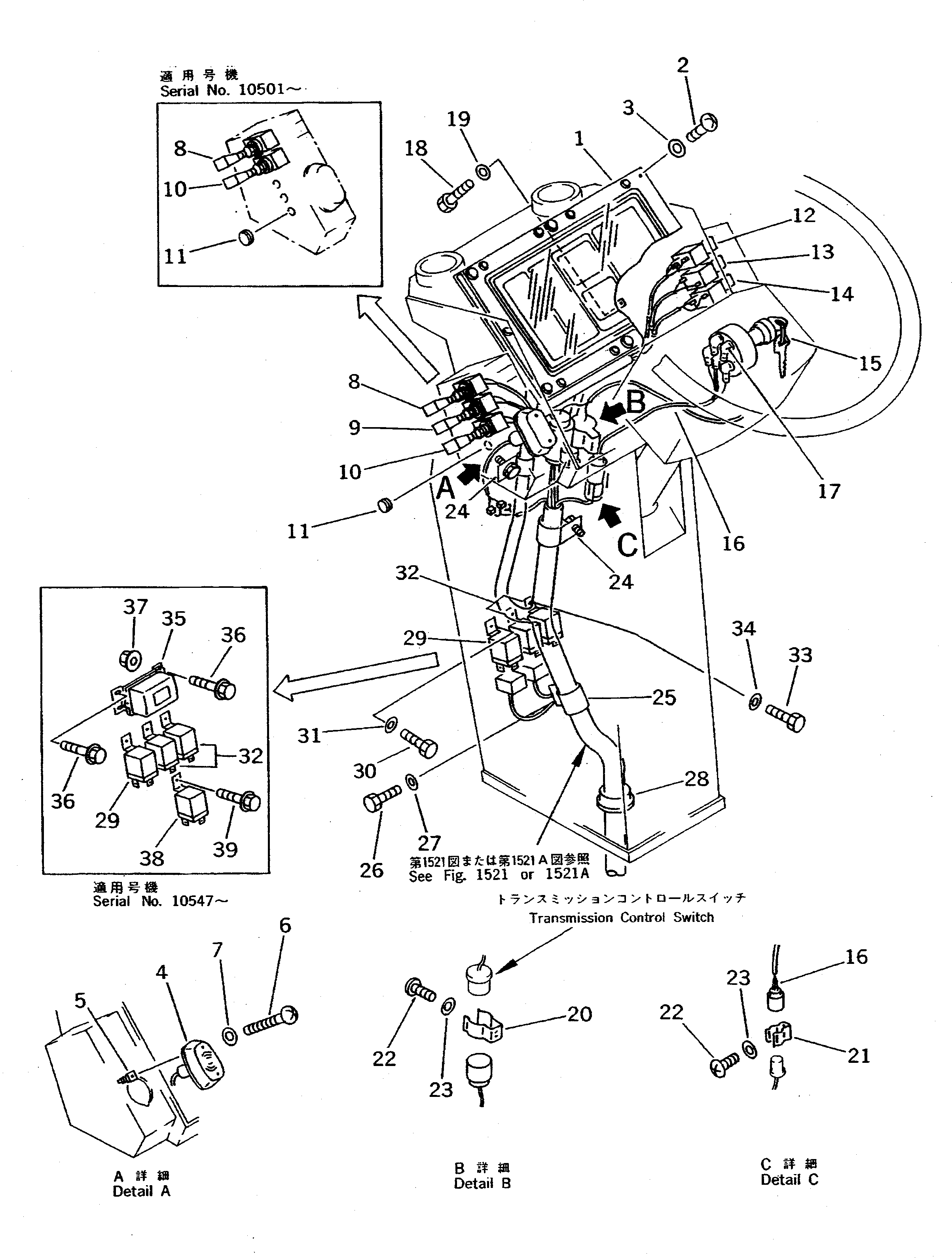 Wheel Loaders Komatsu / WA800-1-A S/N 10001-UP(wa800-2r) / INSTRUMENT PANEL(030270 : 1411)