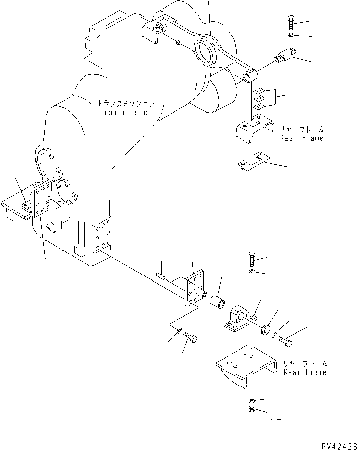 Wheel Loaders Komatsu / WA800-1-A S/N 10001-UP(wa800-2r) / TORQFLOW MOUNTING PARTS(060030 : 2051)