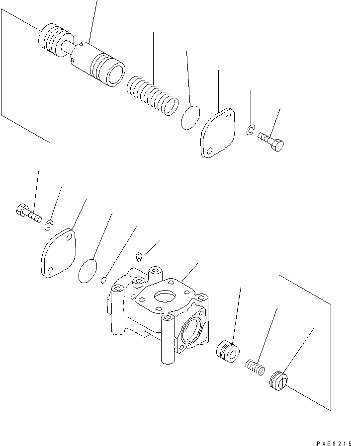 Wheel Loaders Komatsu / WA800-1-A S/N 10001-UP(wa800-2r) / TORQUE CONVERTER VALVE(060060 : 2321)