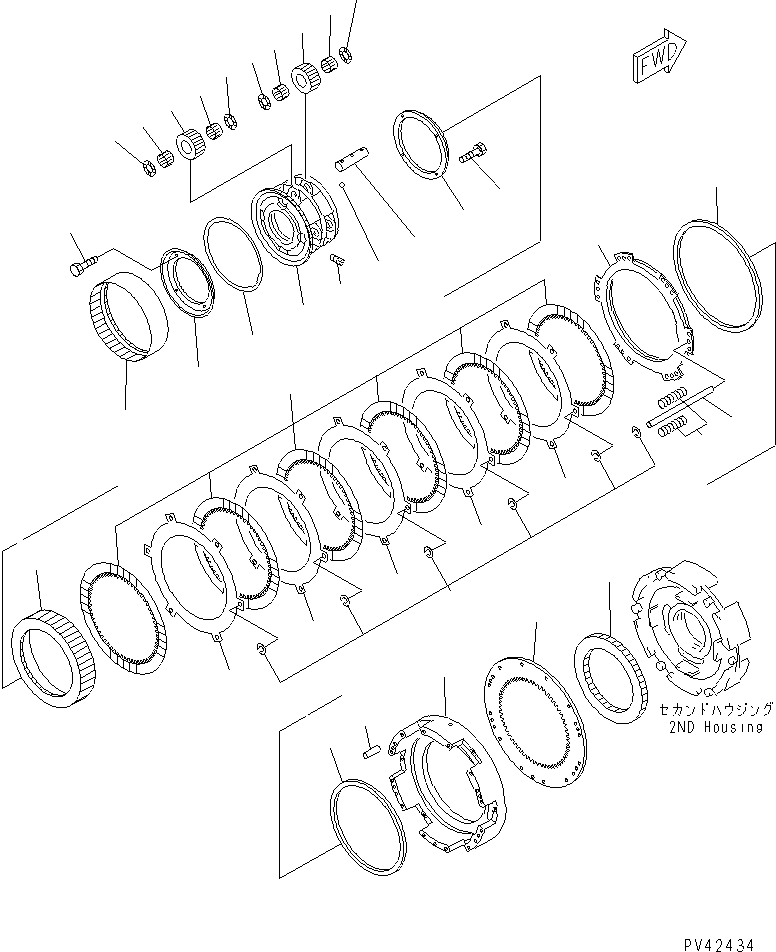 Wheel Loaders Komatsu / WA800-1-A S/N 10001-UP(wa800-2r) / TRANSMISSION (FORWARD CLUTCH)(060100 : 2512)