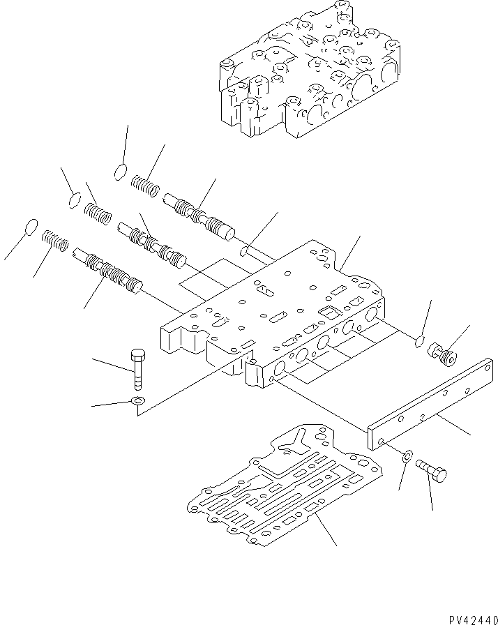Wheel Loaders Komatsu / WA800-1-A S/N 10001-UP(wa800-2r) / TRANSMISSION CONTROL VALVE (2/4)(060160 : 2522)