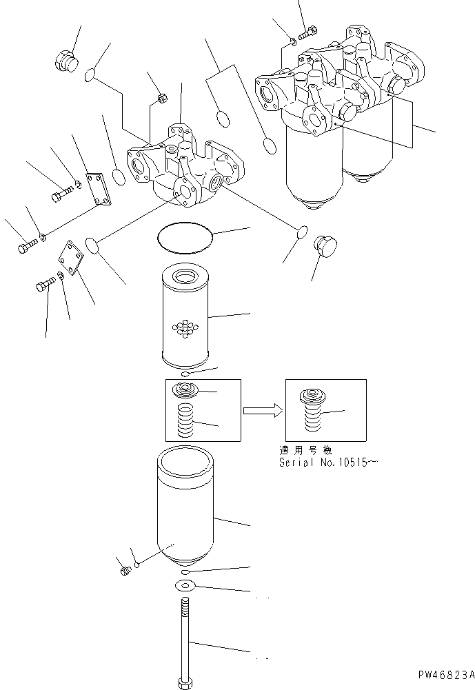 Wheel Loaders Komatsu / WA800-1-A S/N 10001-UP(wa800-2r) / TORQFLOW OIL FILTER(060190 : 2651)