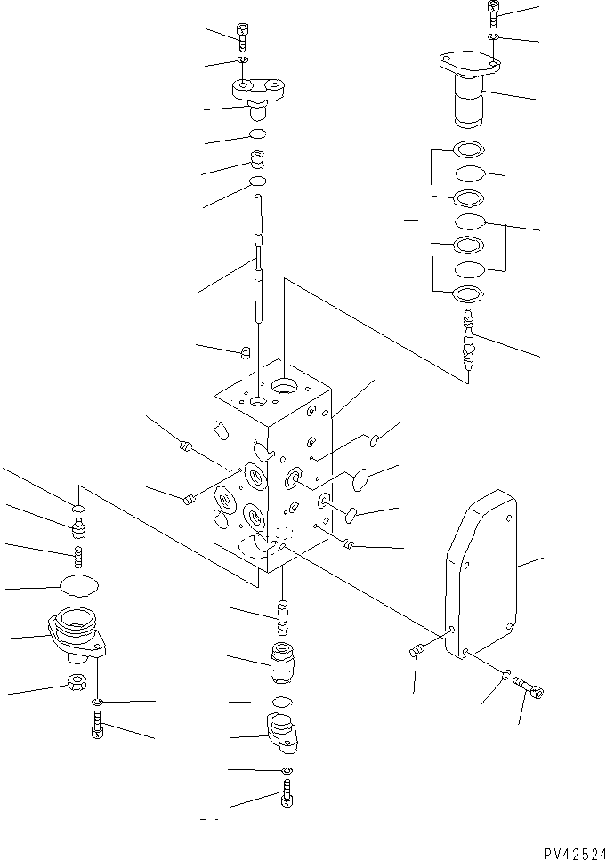 Wheel Loaders Komatsu / WA800-1-A S/N 10001-UP(wa800-2r) / LOADER PUMP (SERVO VALVE¤ FRONT 3/3) (9/11)(180090 : 6009)