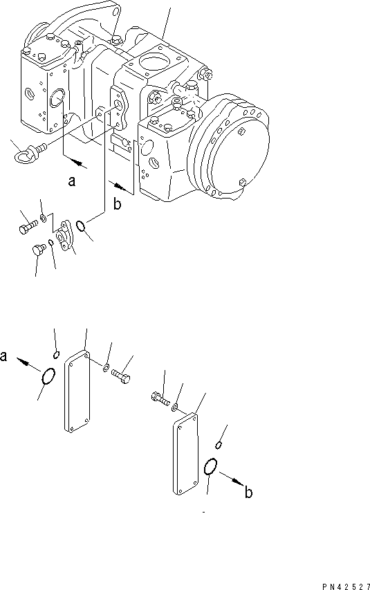 Wheel Loaders Komatsu / WA800-1-A S/N 10001-UP(wa800-2r) / STEERING PUMP (1/4)(180120 : 6021)