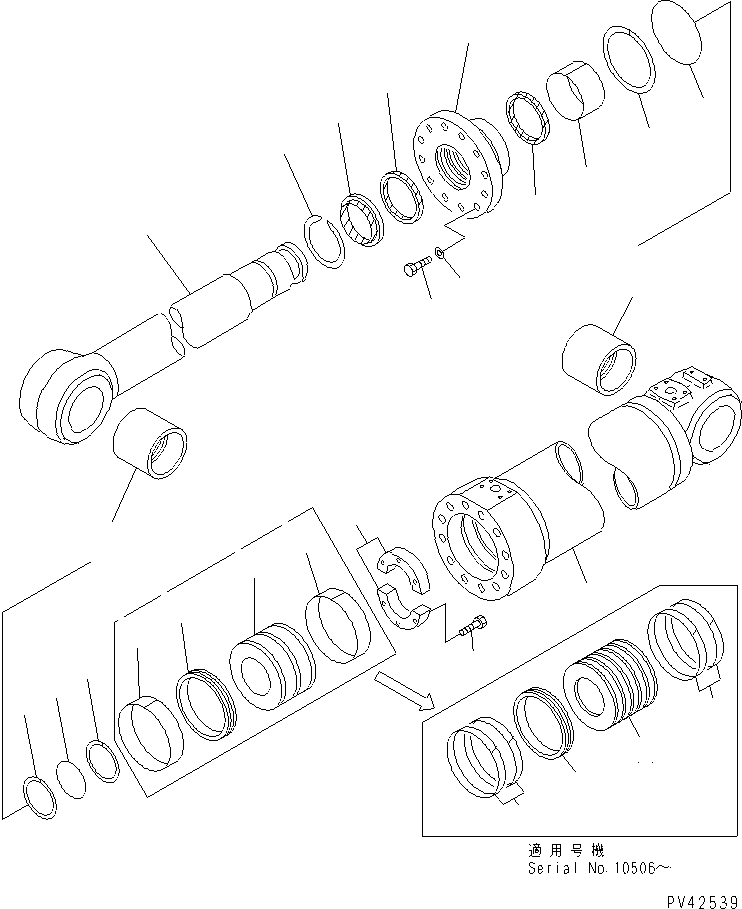 Wheel Loaders Komatsu / WA800-1-A S/N 10001-UP(wa800-2r) / LIFT CYLINDER(180310 : 6301)