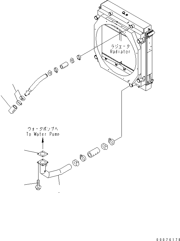 Wheel Loaders Komatsu / WA900-3 S/N 50001-UP(wa900-3c) / ENGINE (RADIATOR PIPING)(#50095-)(030060 : B0000-03C0)