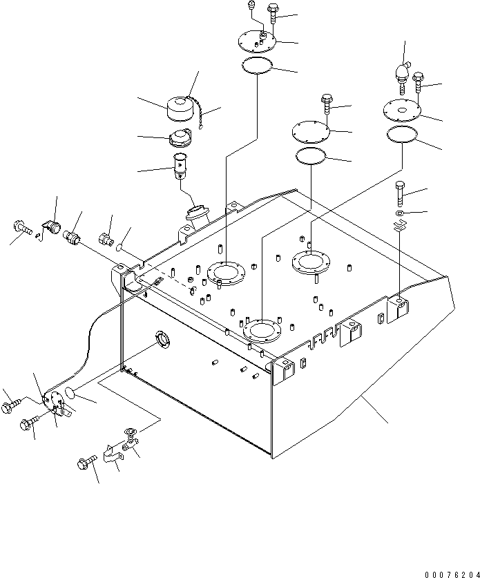 Wheel Loaders Komatsu / WA900-3 S/N 50001-UP(wa900-3c) / FUEL TANK(#50095-)(090040 : D0100-01C0)