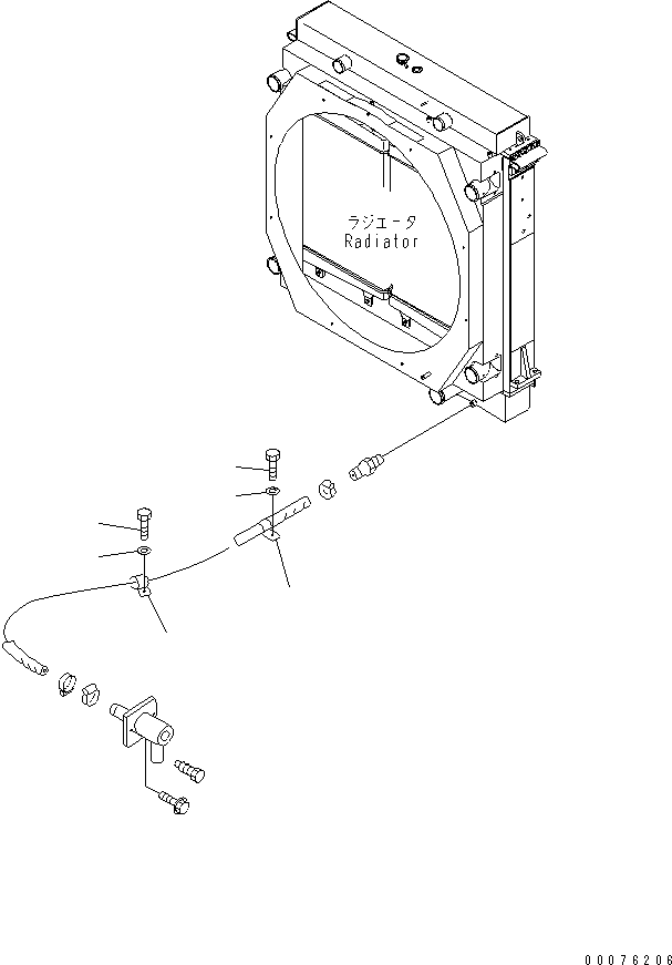 Wheel Loaders Komatsu / WA900-3 S/N 50001-UP(wa900-3c) / FUEL TANK (RADIATOR PIPING)(#50095-)(090060 : D0100-03C0)