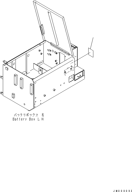 Wheel Loaders Komatsu / WA900-3 S/N 50001-UP(wa900-3c) / BATTERY BOX ? L.H. (RELATED PARTS)(#50141-)(120090 : E0101-04C1)