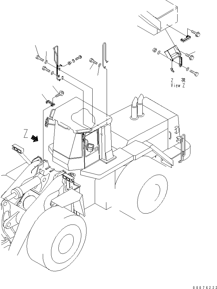 Wheel Loaders Komatsu / WA900-3 S/N 50001-UP(wa900-3c) / BATTERY BOX ? R.H. (STEP AND LADDER RAIL)(#50095-)(120160 : E0102-03C0)
