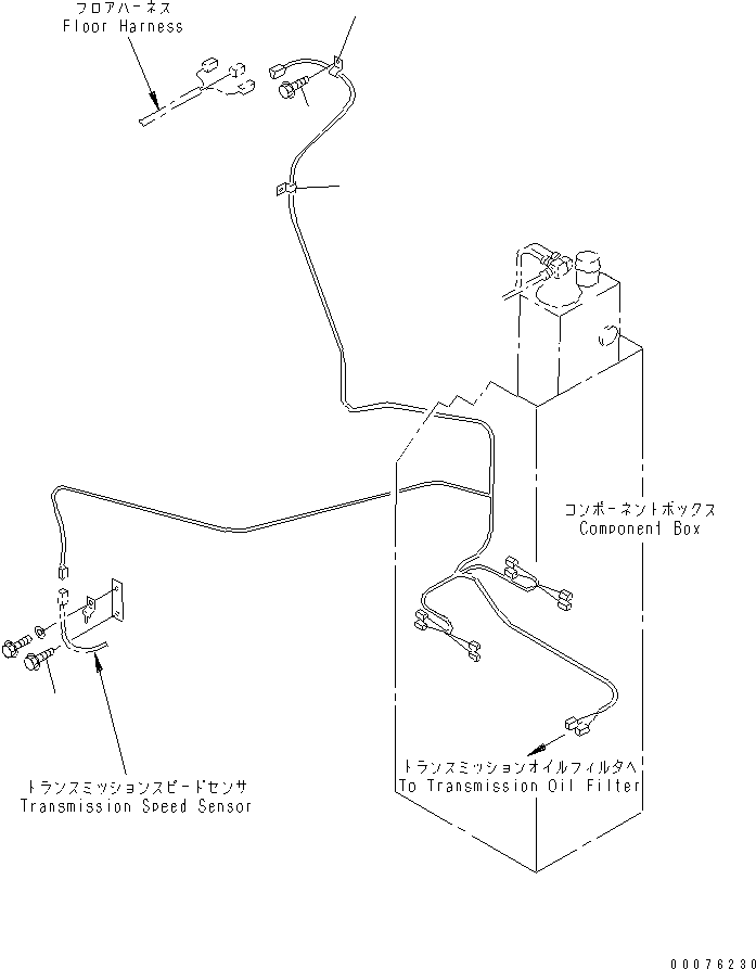 Wheel Loaders Komatsu / WA900-3 S/N 50001-UP(wa900-3c) / REAR HARNESS (COMPONENT BOX LINE MOUNTING PARTS)(#50095-)(120420 : E0202-04C0)