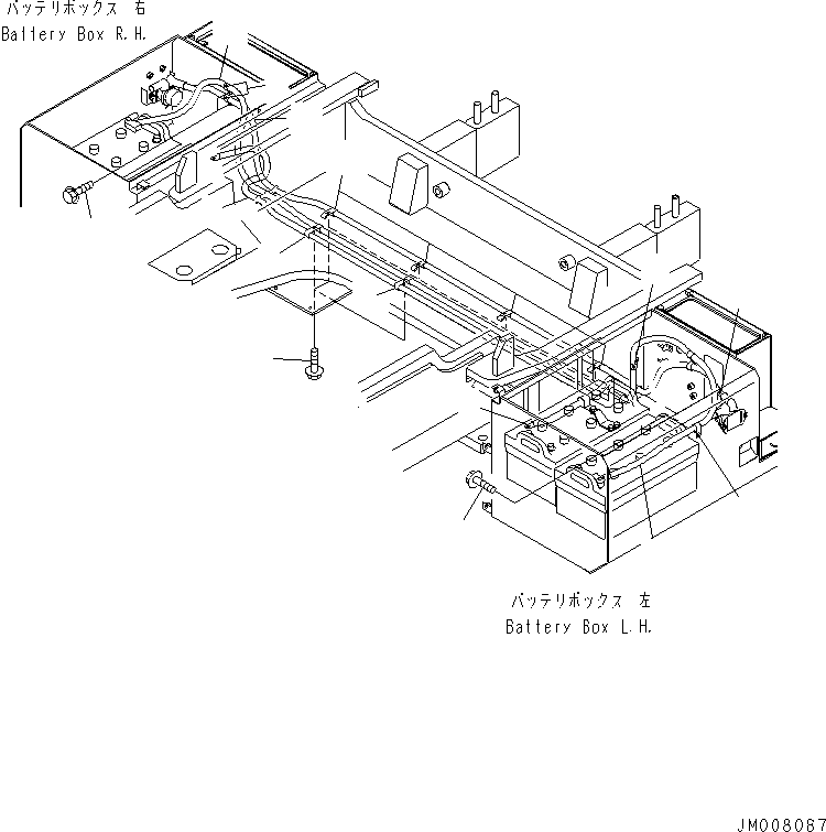 Wheel Loaders Komatsu / WA900-3 S/N 50001-UP(wa900-3c) / REAR HARNESS (DISCONNECT SWITCH CABLE)(#50141-)(120530 : E0202-09C1)
