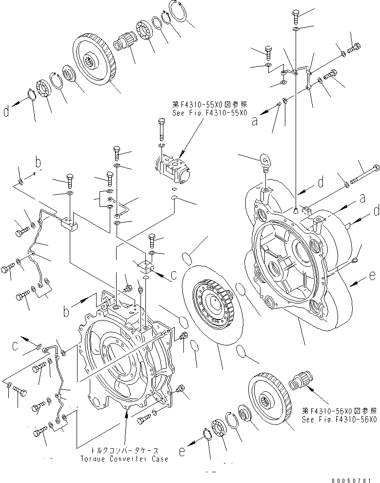 Wheel Loaders Komatsu / WA900-3 S/N 50001-UP(wa900-3c) / P.T.O GEAR (TODAKA SPEC.)(#(101679)-)(150200 : F4310-54X0)