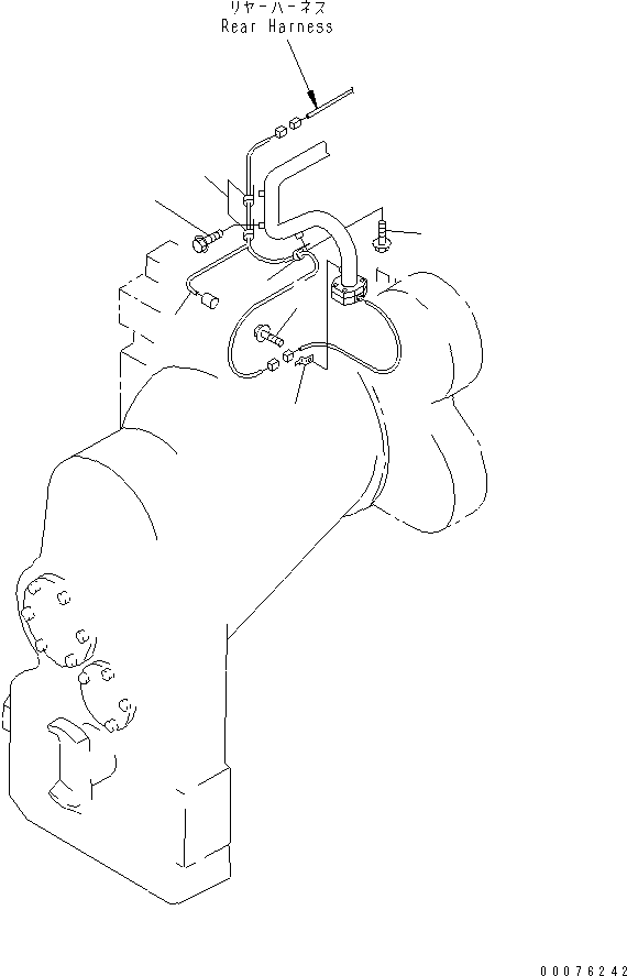 Wheel Loaders Komatsu / WA900-3 S/N 50001-UP(wa900-3c) / TRANSMISSION (REAR HARNESS)(#50095-)(150280 : F4320-04C0)