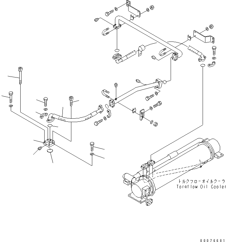 Wheel Loaders Komatsu / WA900-3 S/N 50001-UP(wa900-3c) / TRANSMISSION (OIL COOLER PIPING) (2/2)(#50095-)(150330 : F4320-09C0)